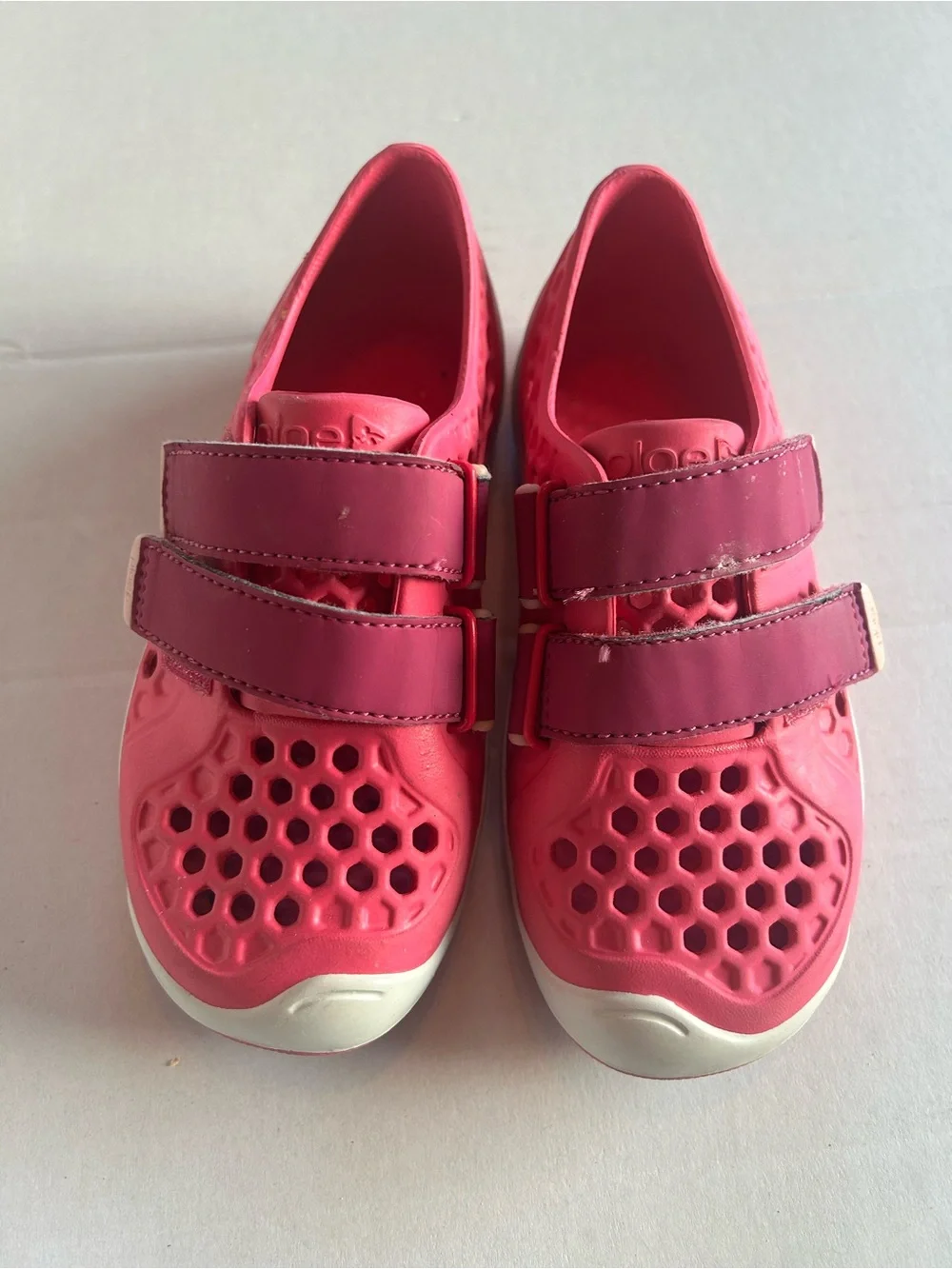 PLAE Kids Water Shoes in Bright Pink with White Soles